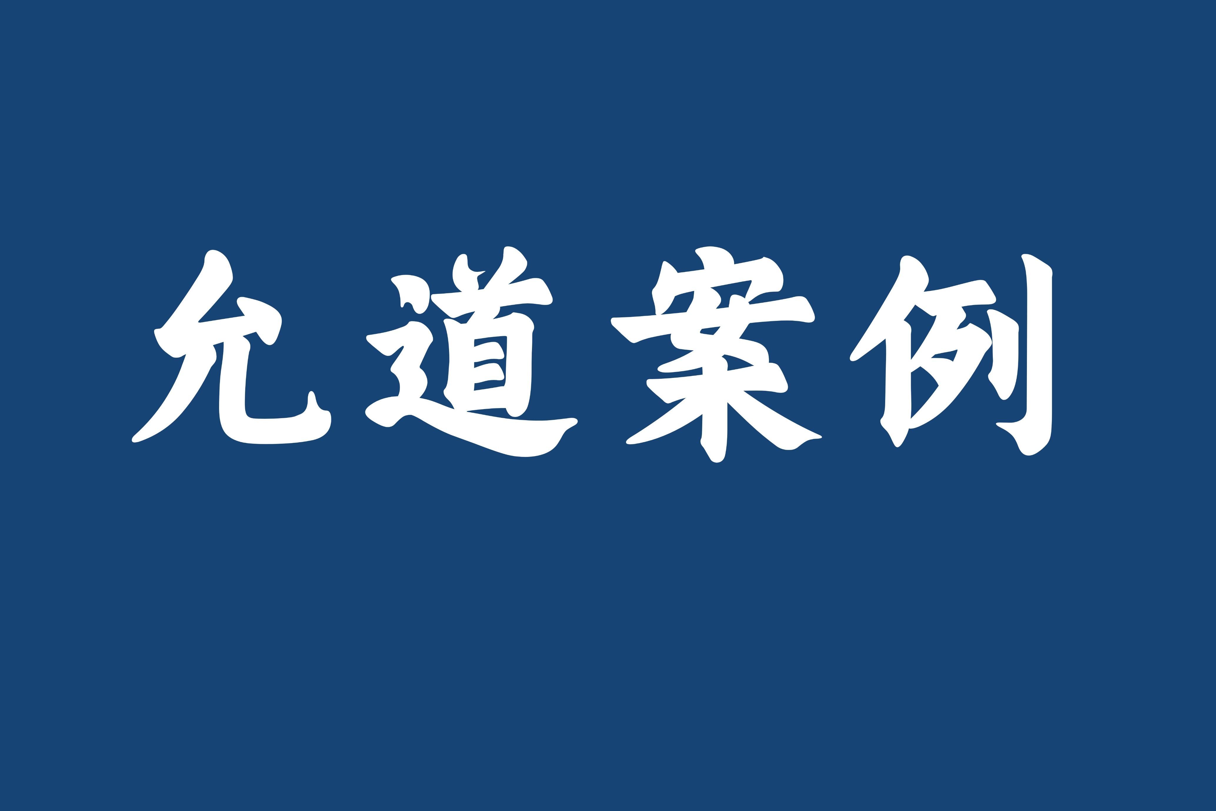 允道案例